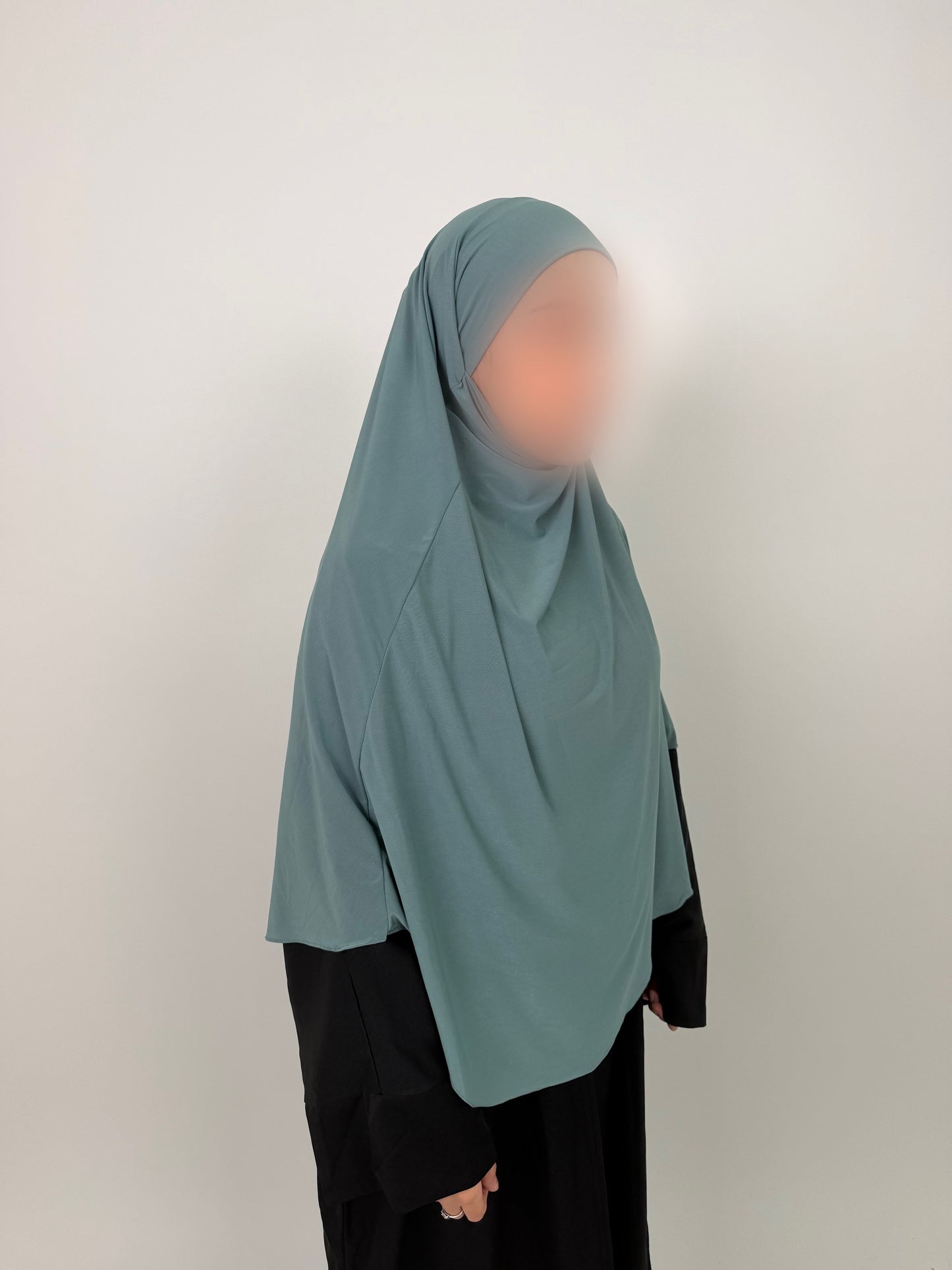 Khimar Jersey Premium luxe - Turquoise