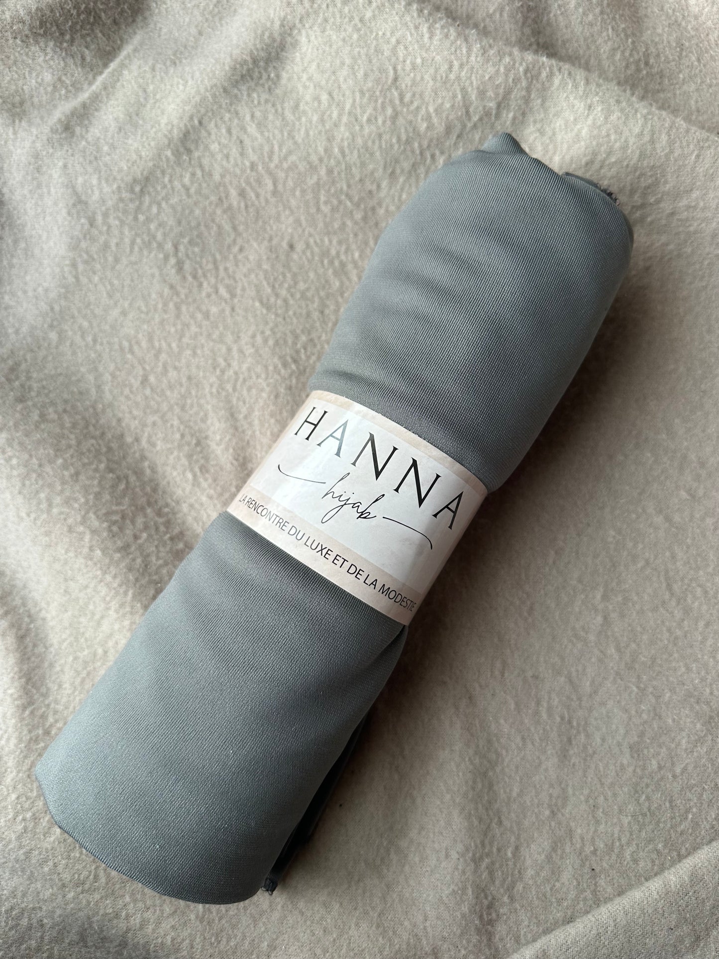 Jersey premium luxe à nouer ~ Gris metal