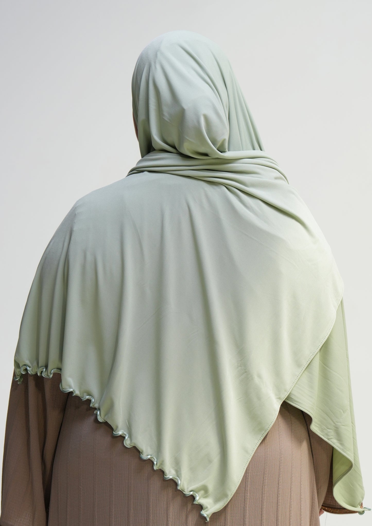 Jersey prenium luxe frisé - Vert pastel