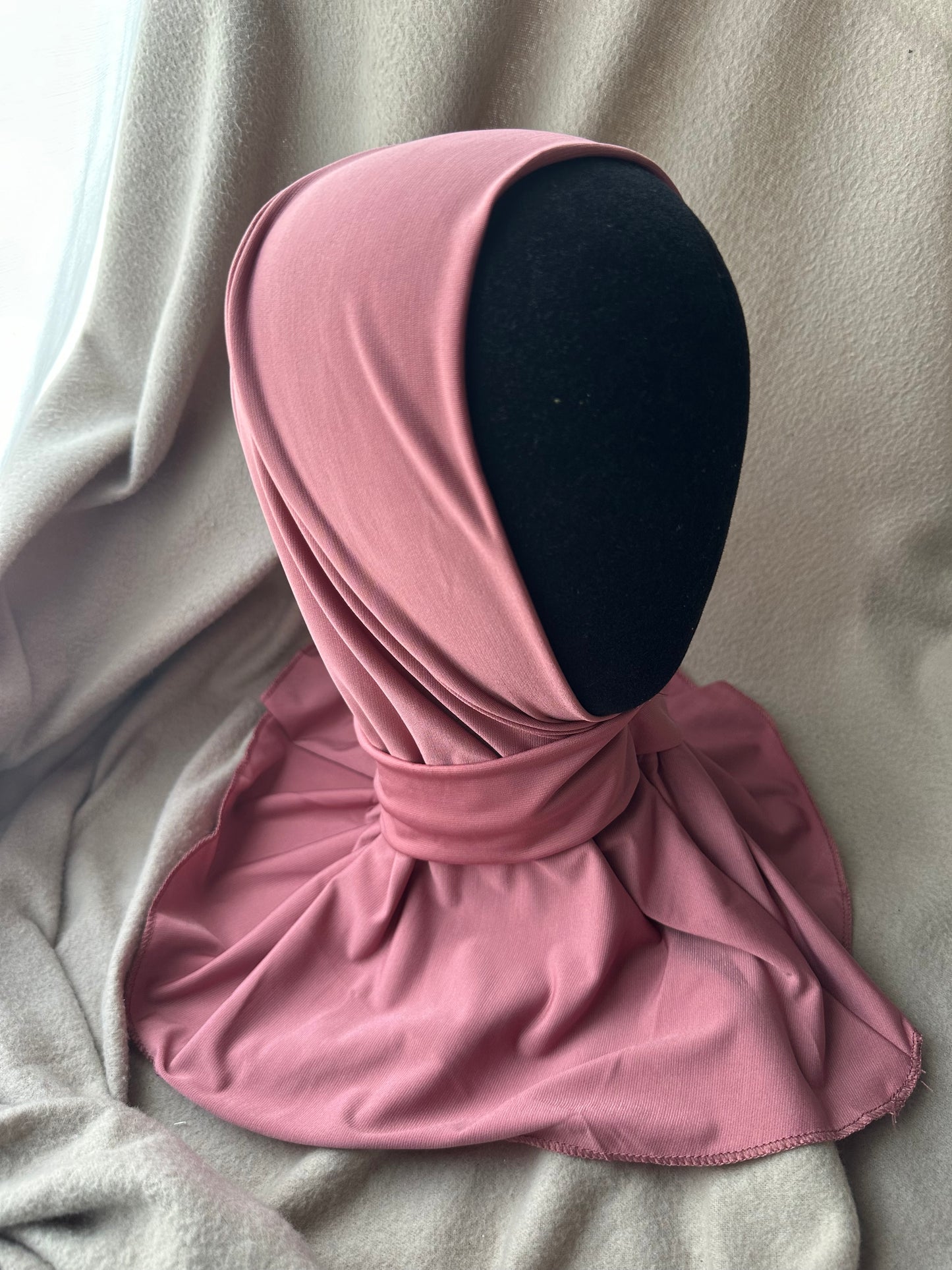 Jersey premium luxe clip - Rose poudrée