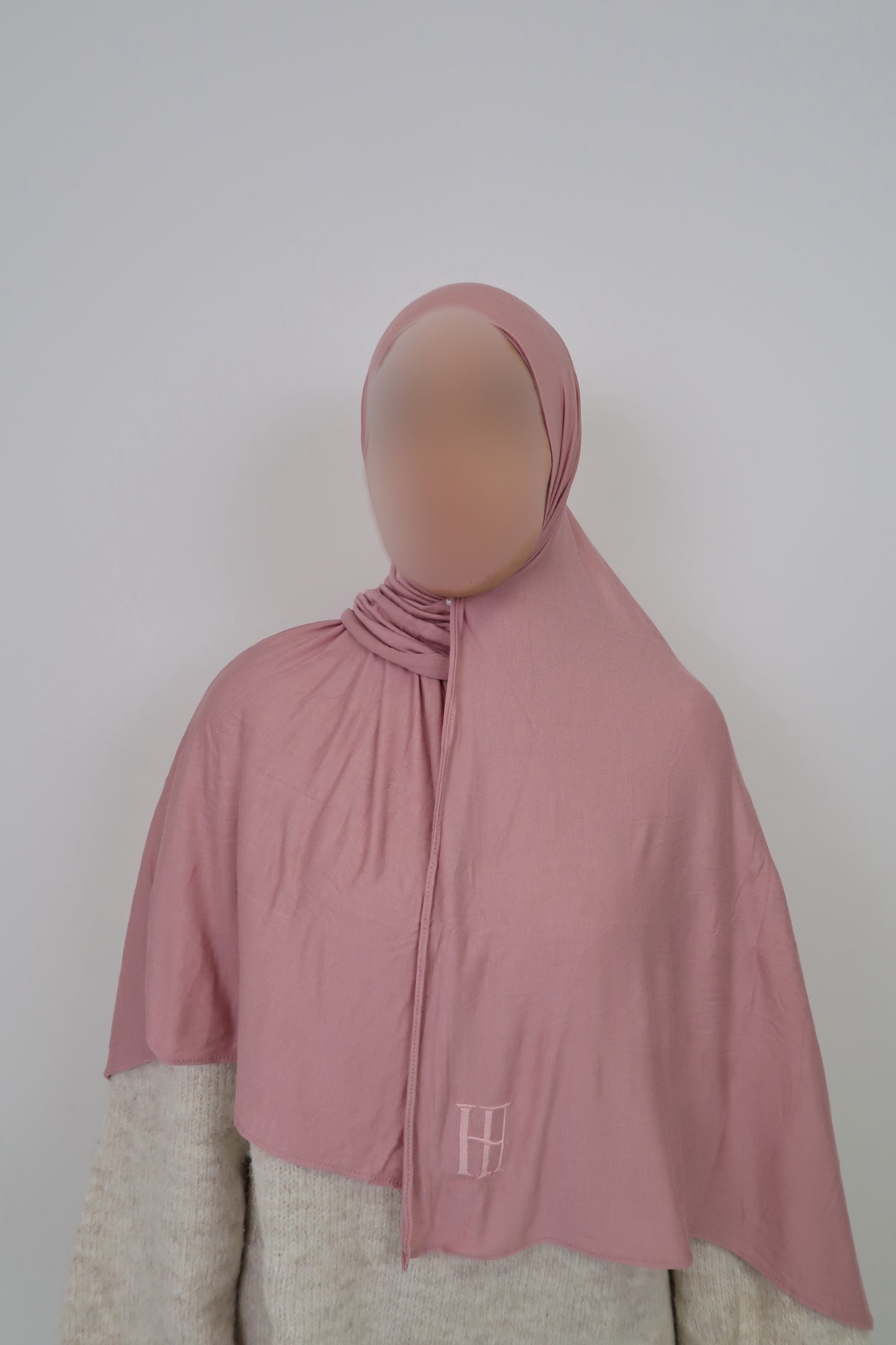 Jersey bamboo - rose poudré