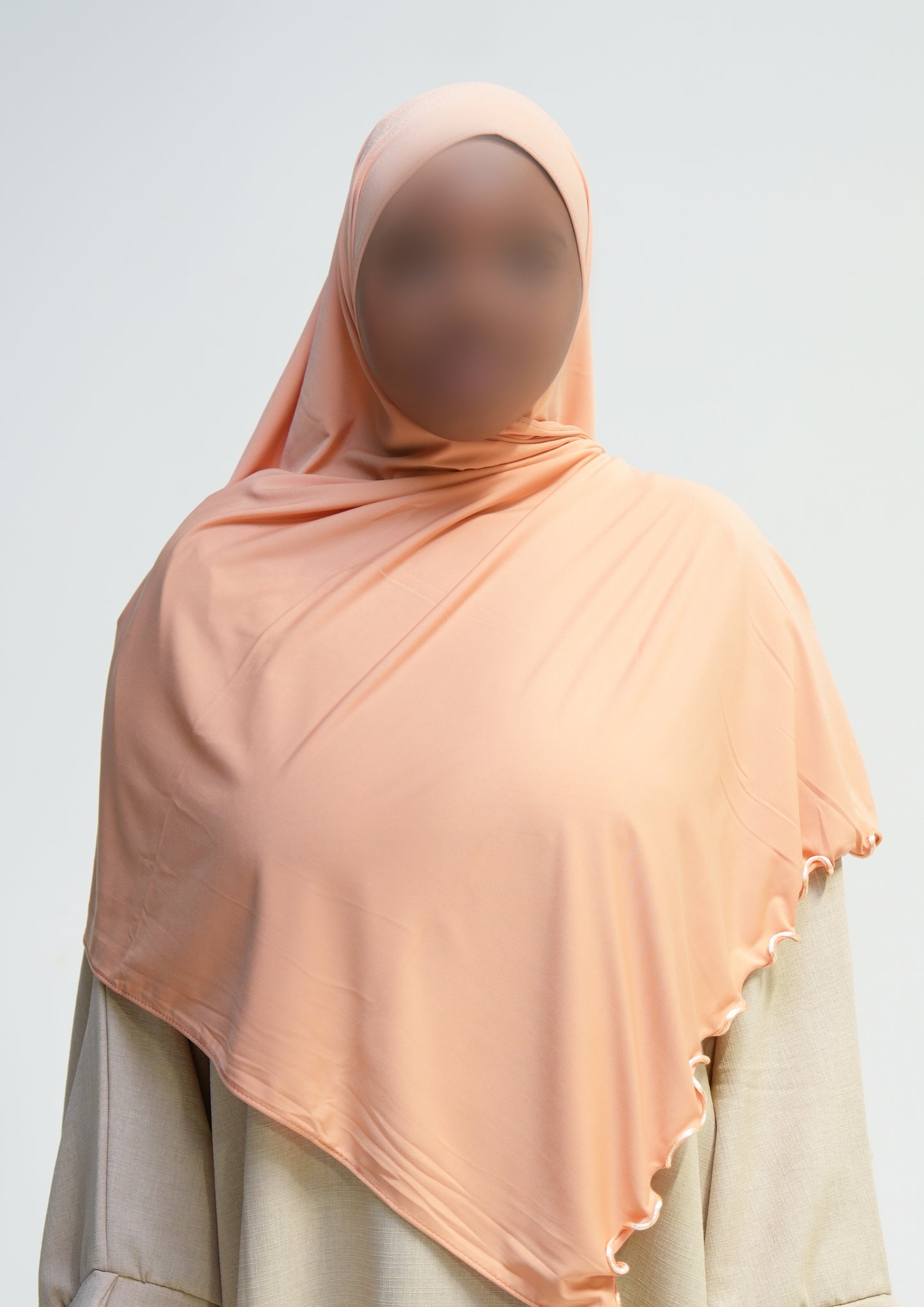 Jersey prenium luxe frisé - Peche