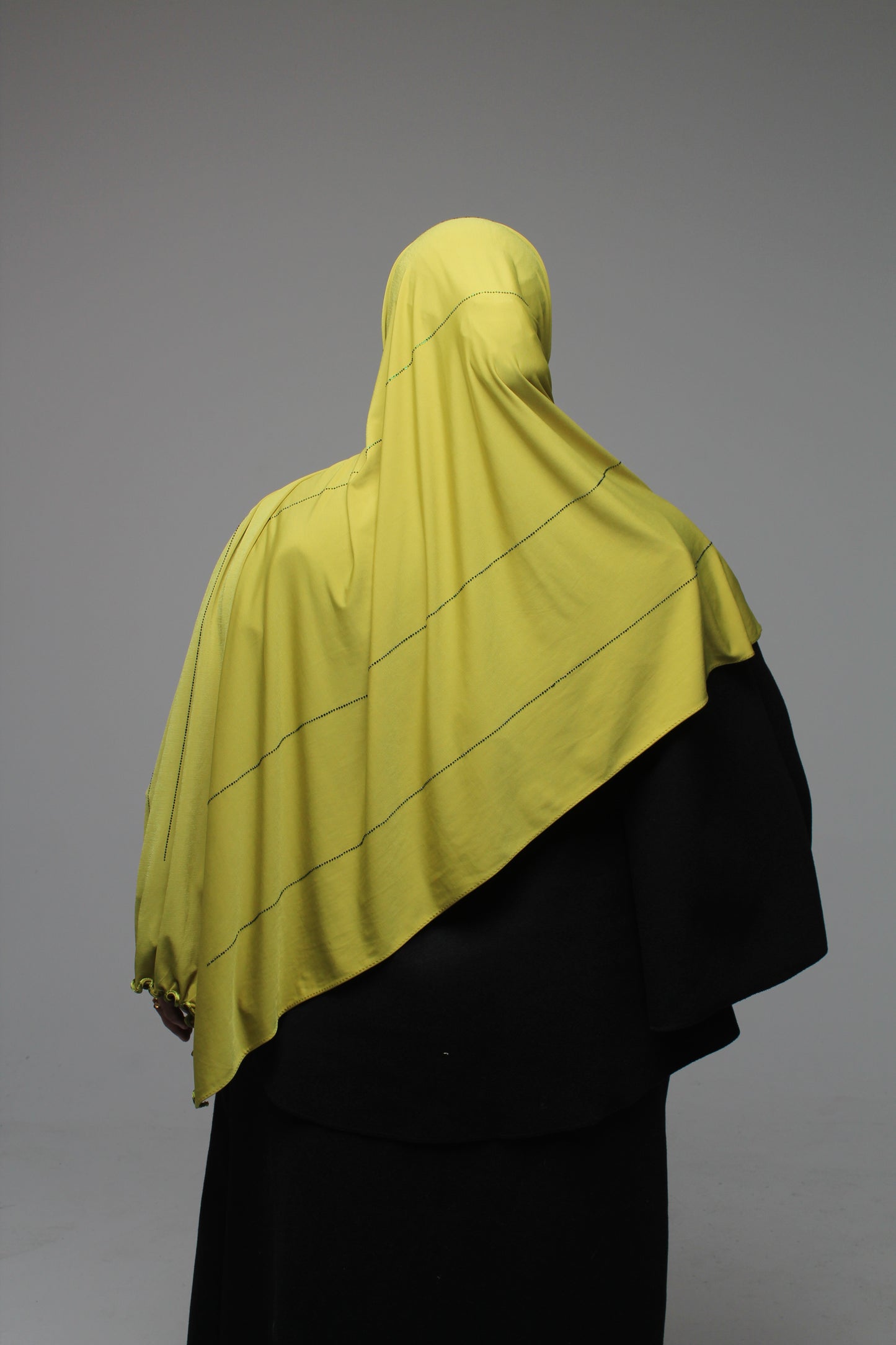 Jersey premium luxe bouclé strass - Olive