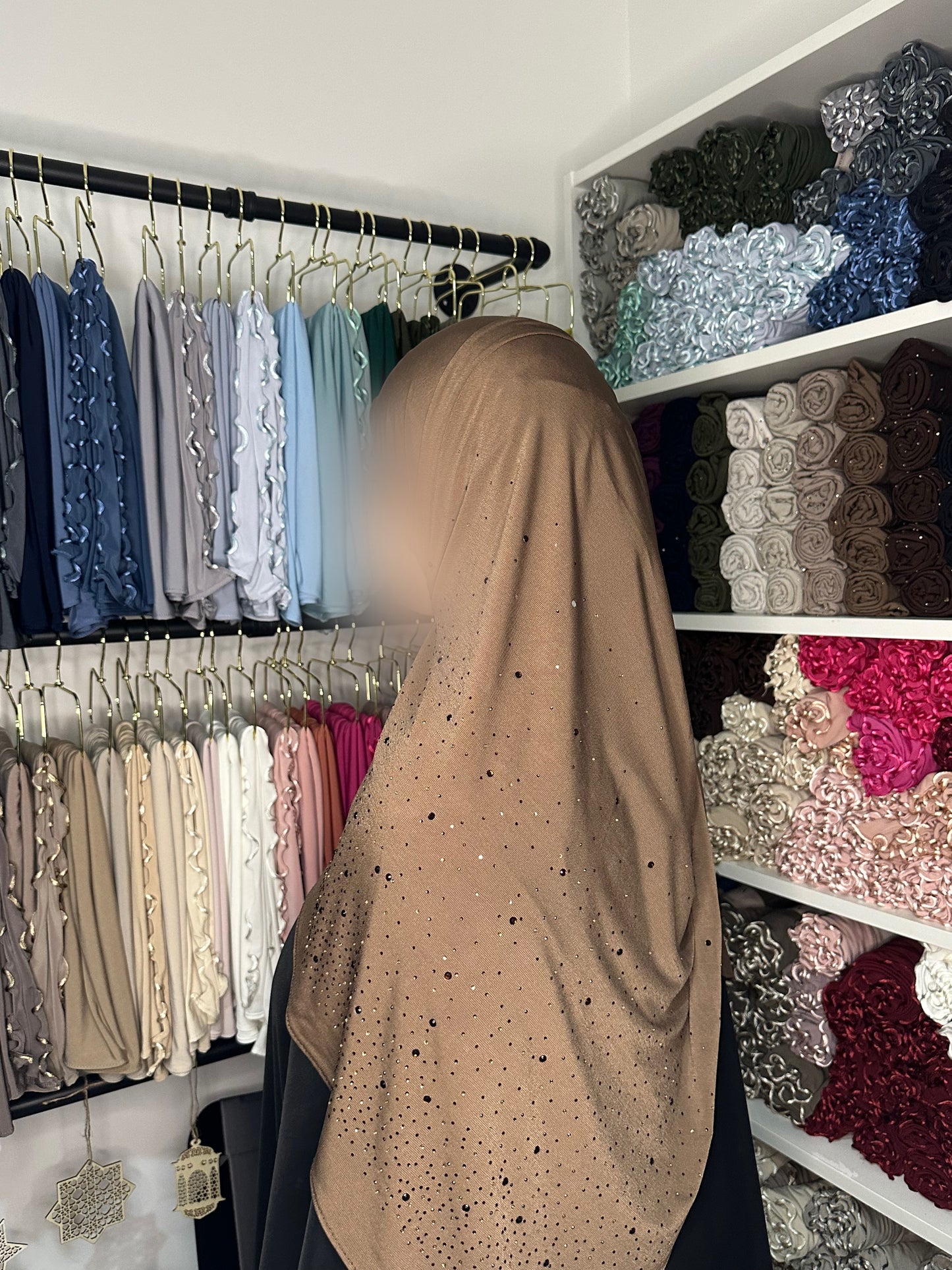 Jersey premium luxe Perle - Pécan