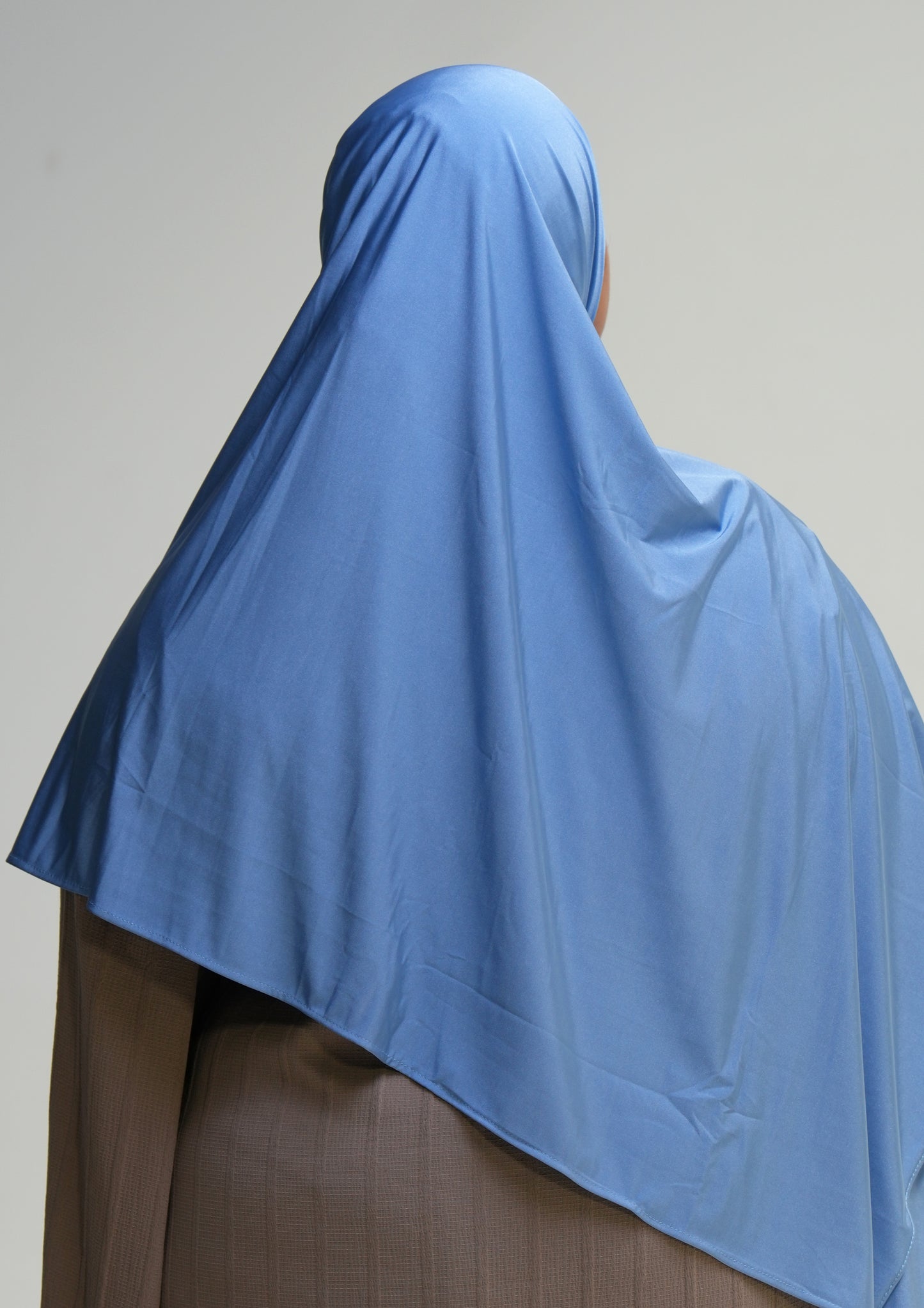 Jersey prenium satin - Bleu azur