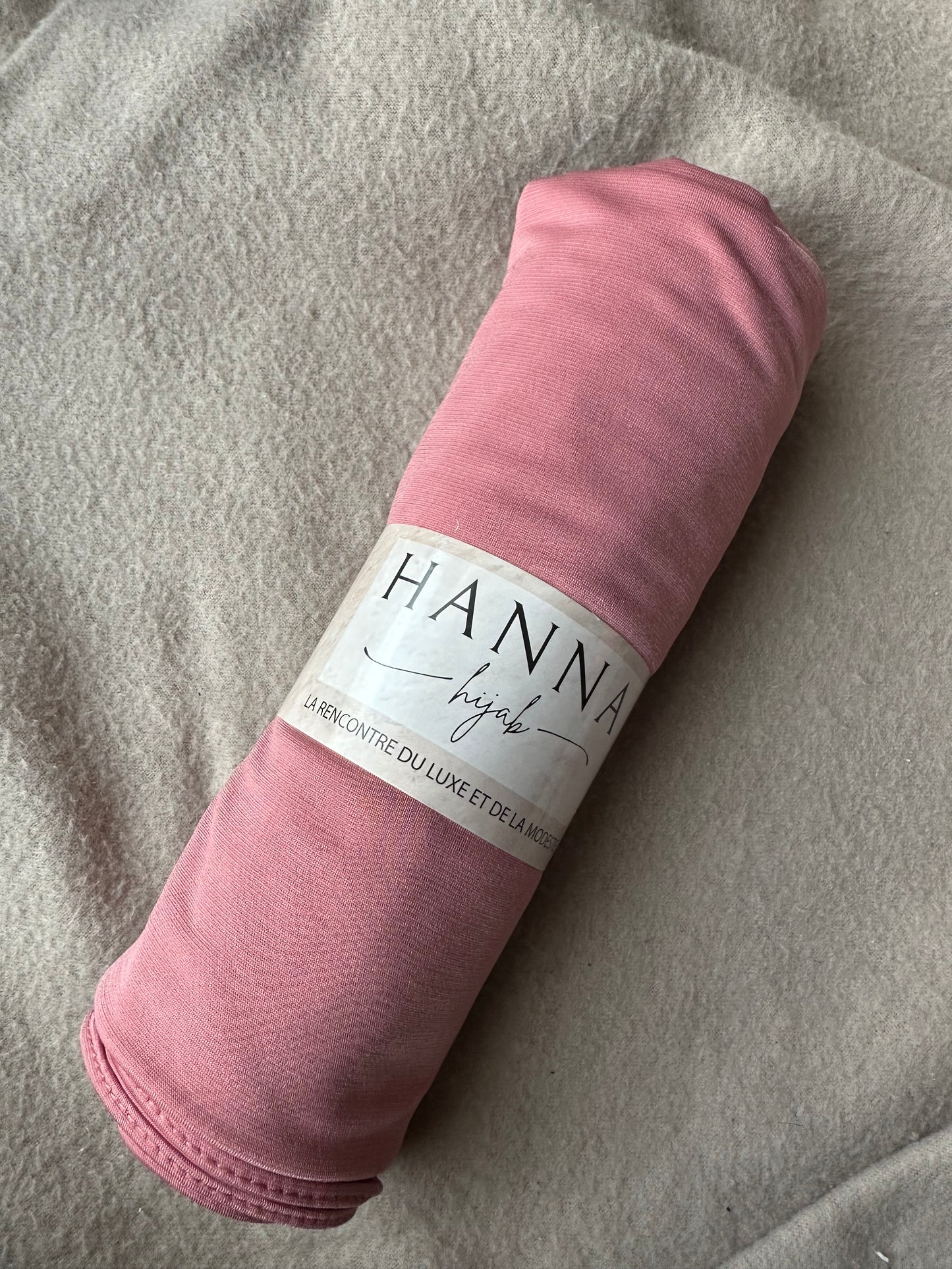 Jersey premium luxe à nouer ~ Rose poudrée