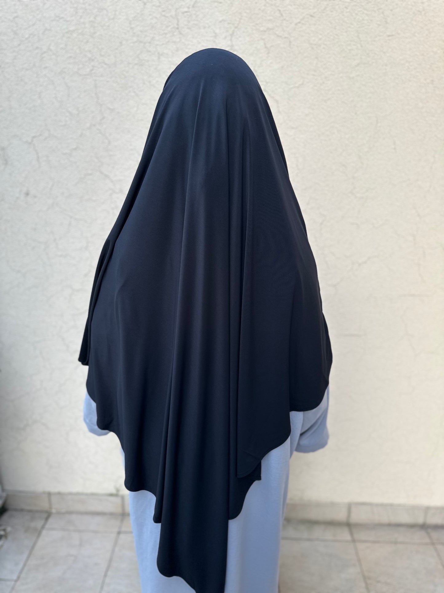 Khimar Jersey Premium luxe - Noir