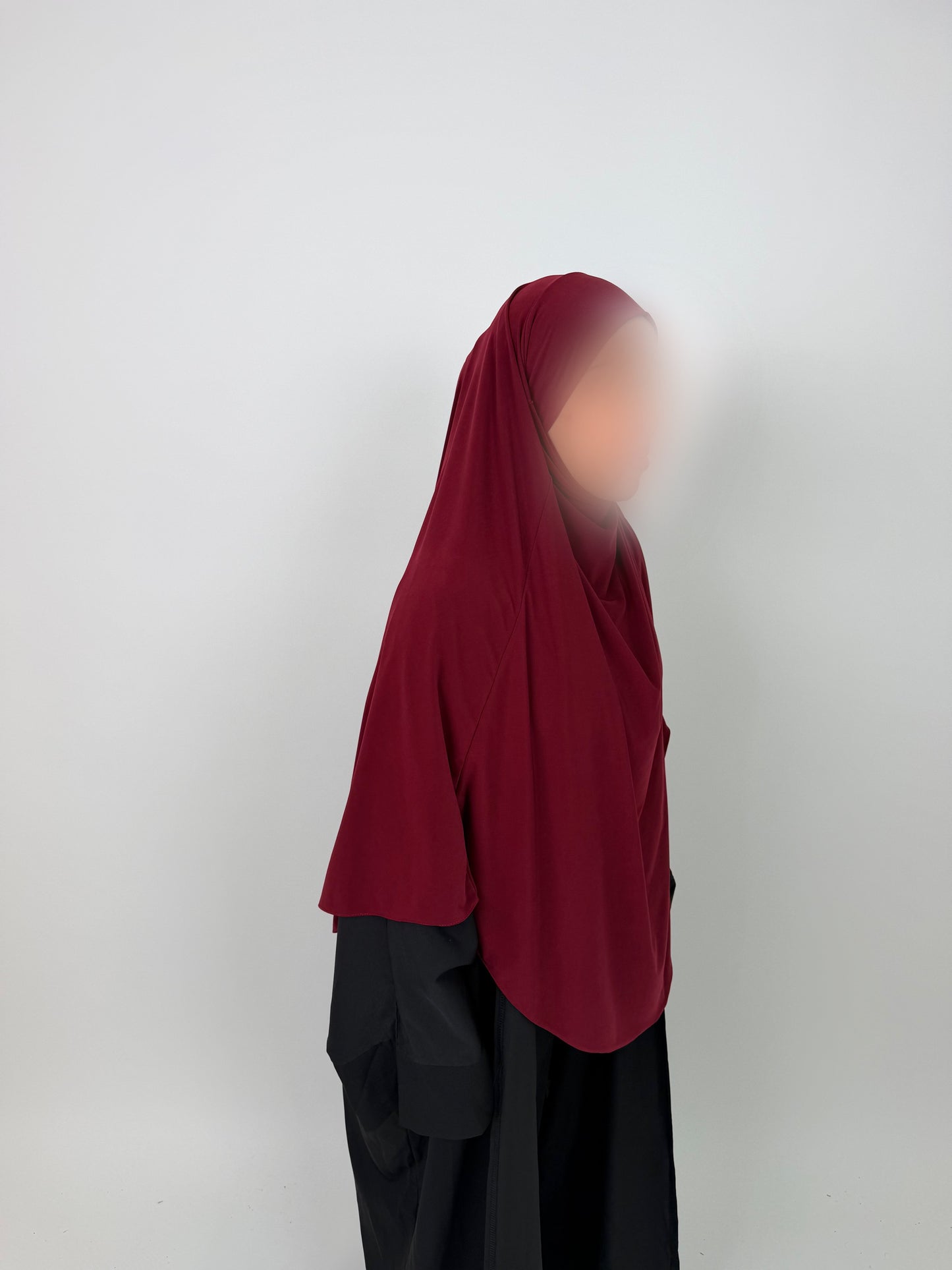 Khimar Jersey Premium luxe - Bordeaux