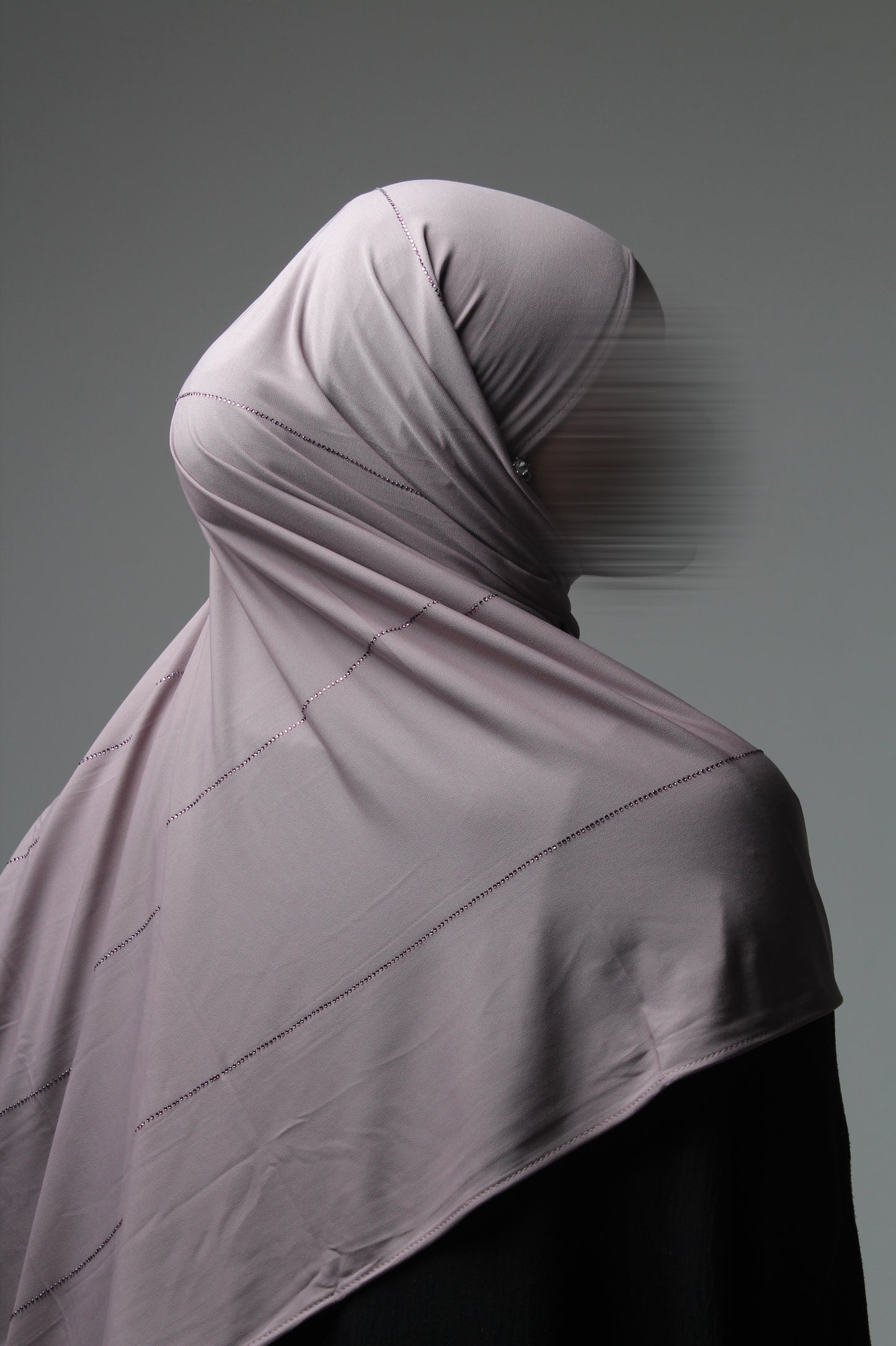 Jersey premium luxe bouclé strass - Violine