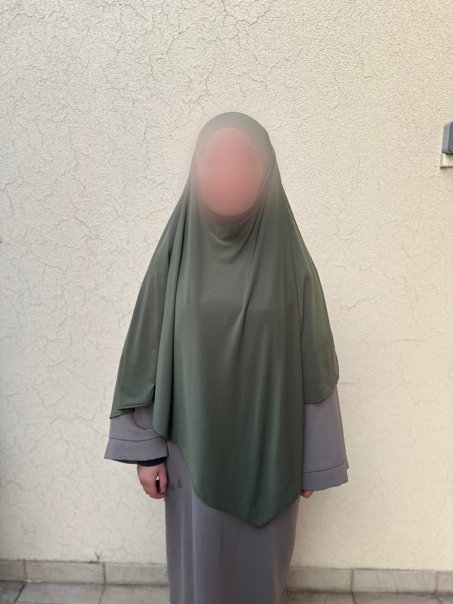 Khimar Jersey Premium luxe - Olive