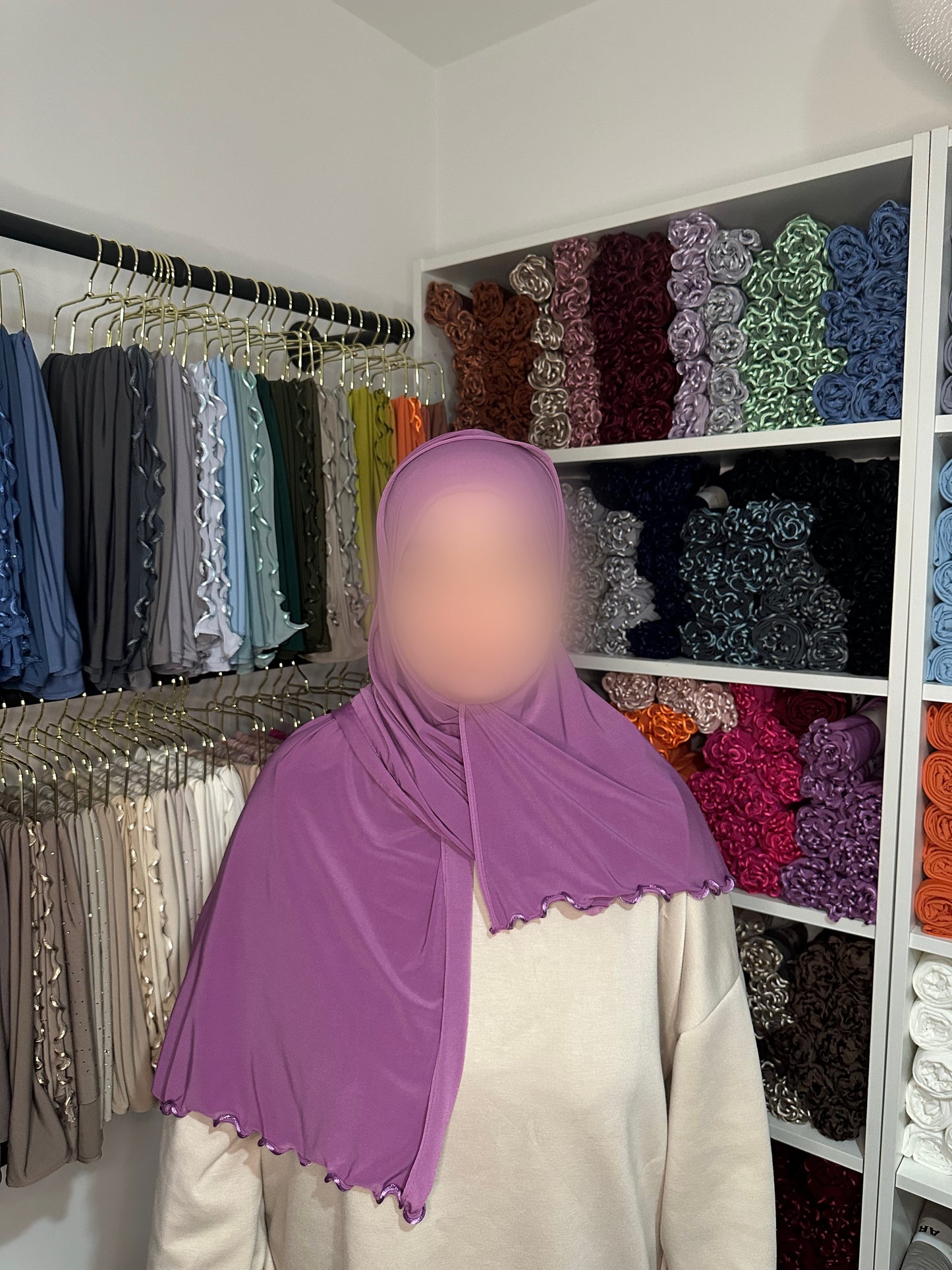 Jersey prenium luxe frisé - Lavande