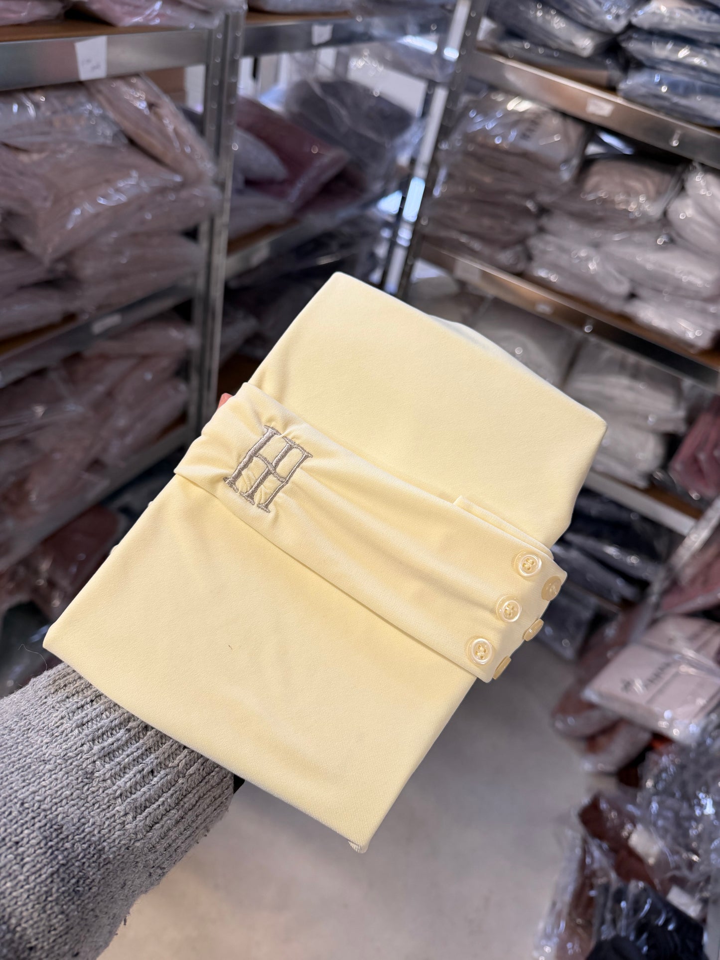 Cagoule Jersey Premium SIGNATURE – Jaune beurre