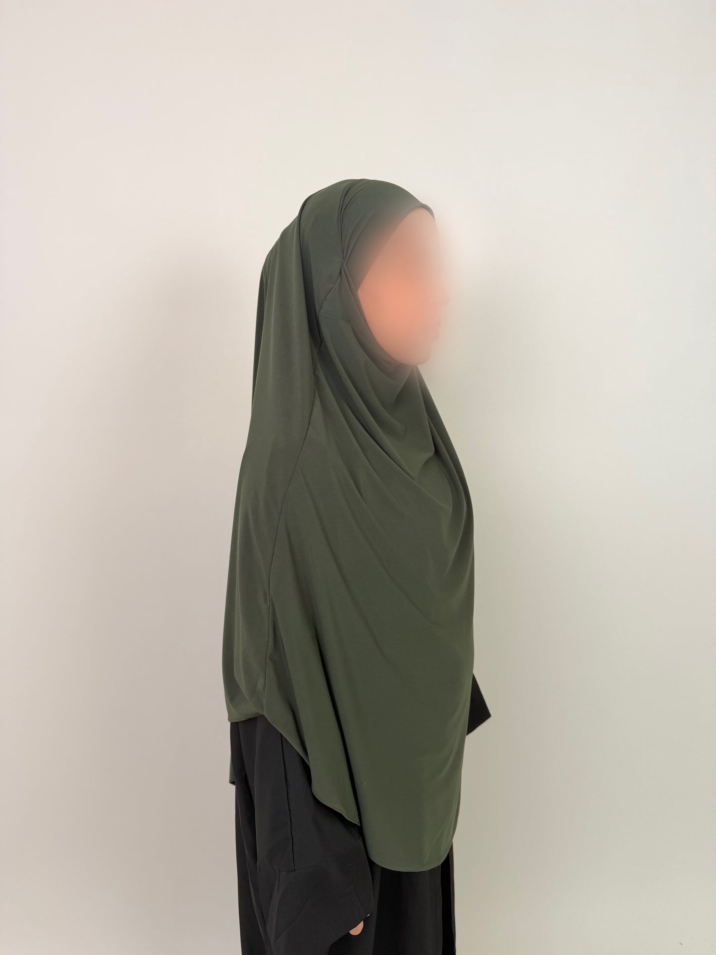 Khimar Jersey Premium luxe - Kaki