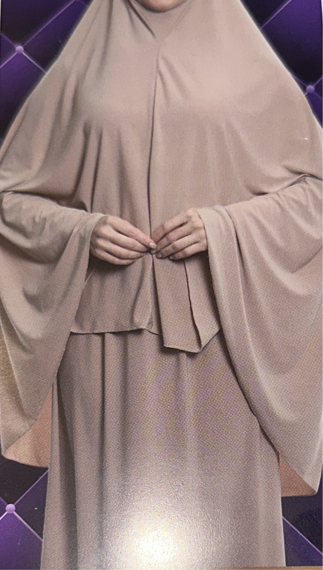 Robe de prière sans volant - Taupe