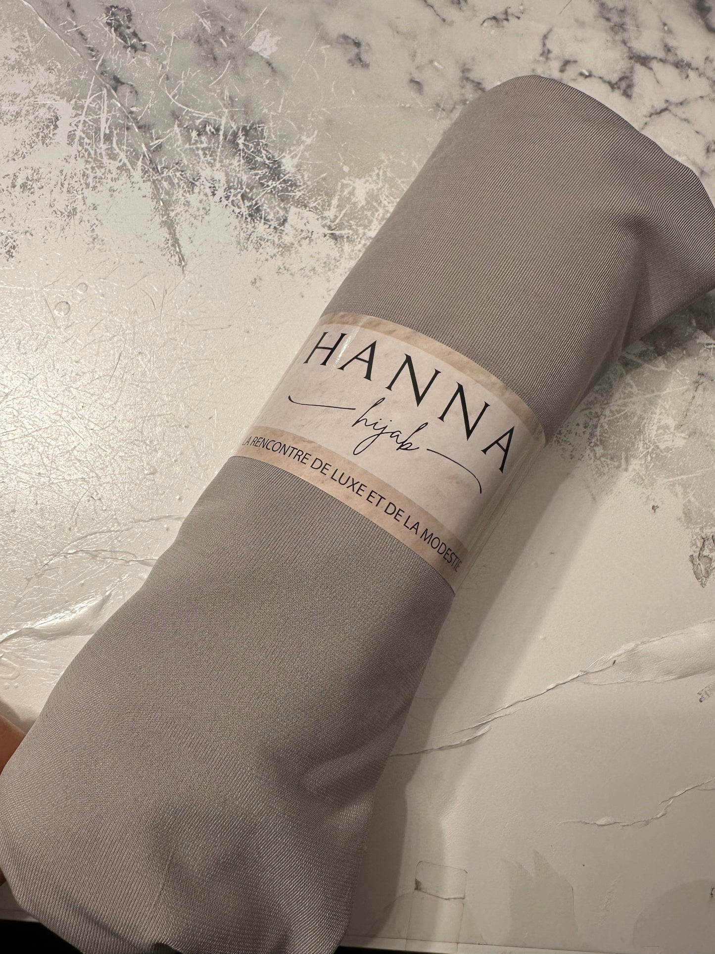 Jersey premium luxe à nouer ~ Gris Polaire