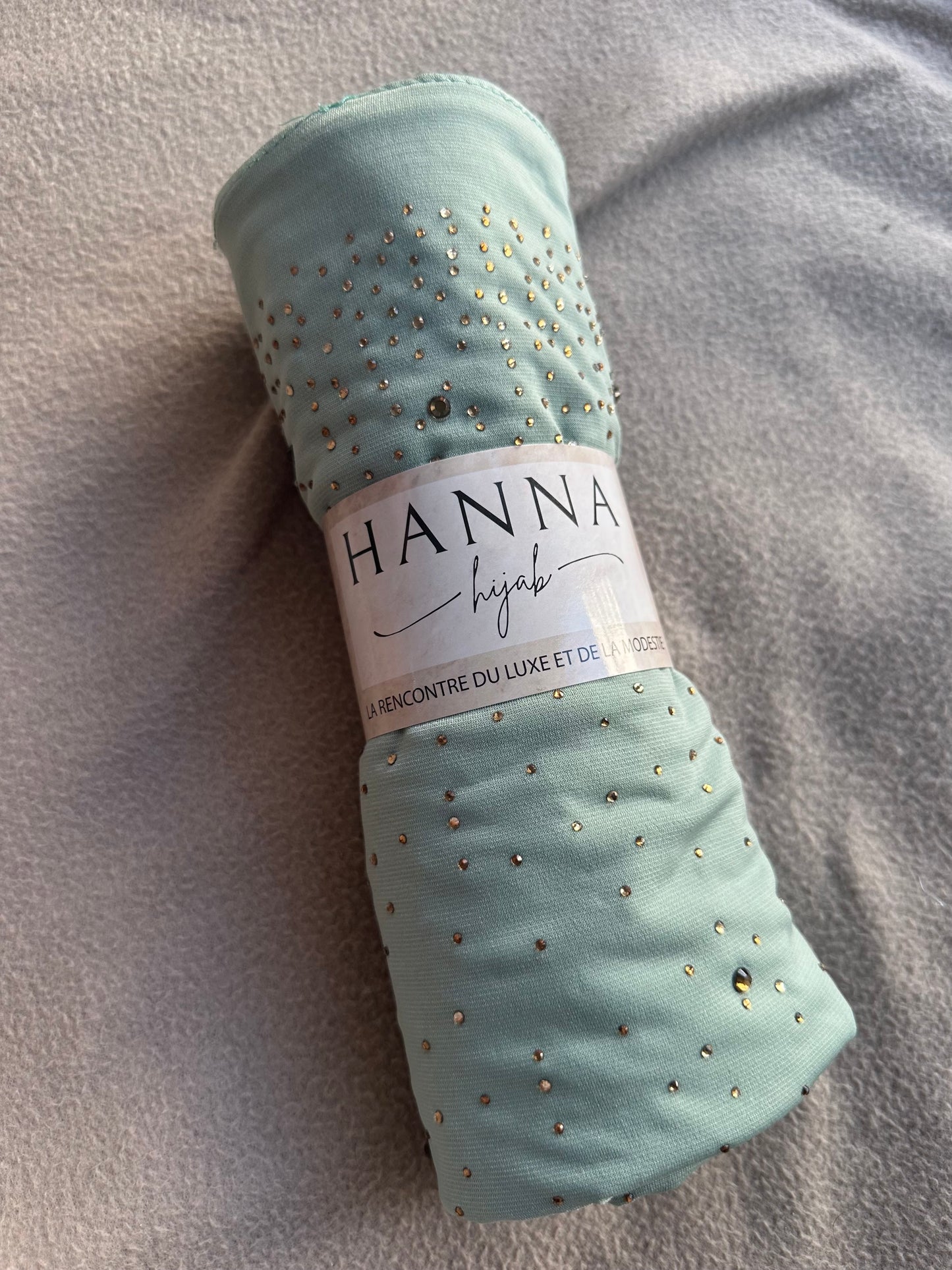 Jersey premium luxe Perle - Vert d’eau