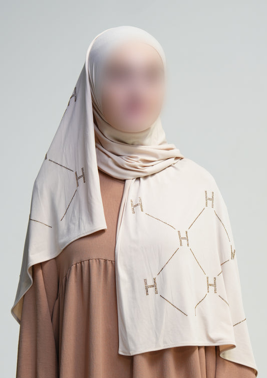 Jersey premium luxe - Signature H Beige