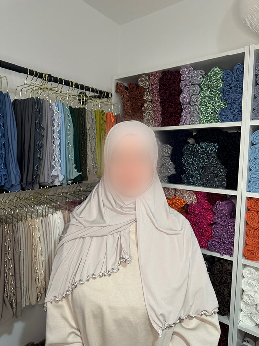 Jersey prenium luxe frisé - Crème