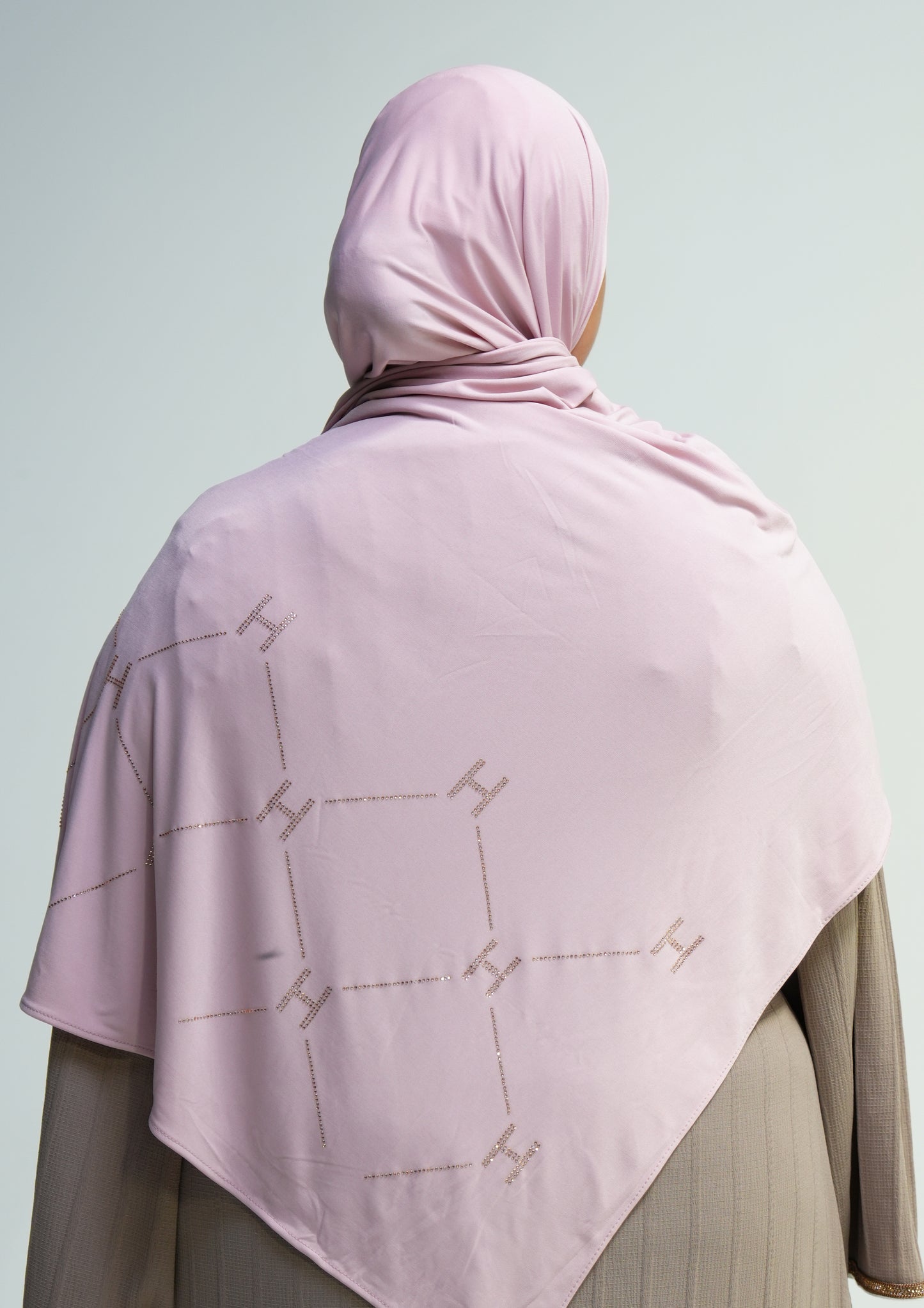 Jersey premium luxe - Signature H Rose pale
