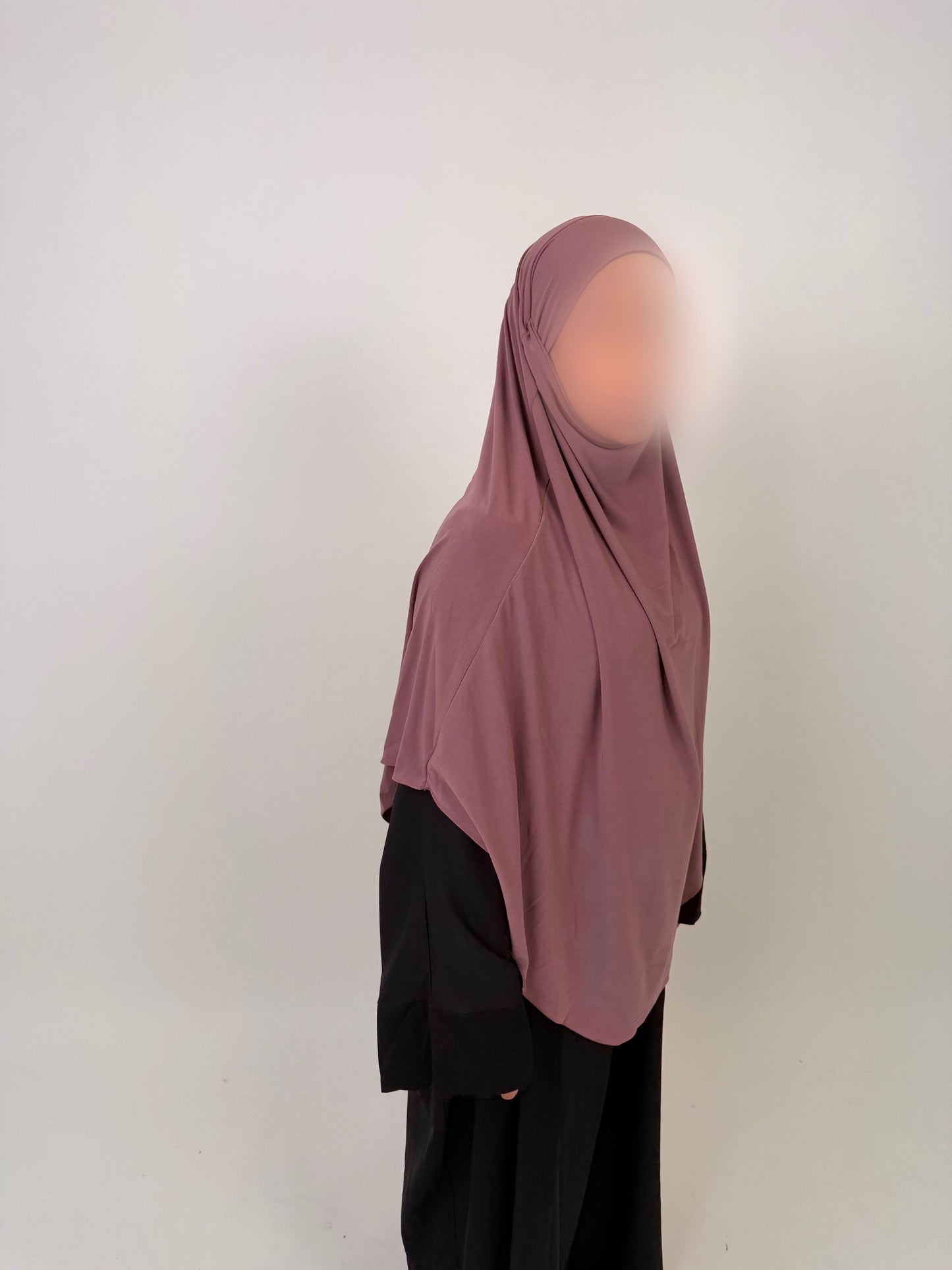Khimar Jersey Premium luxe - Lac rose