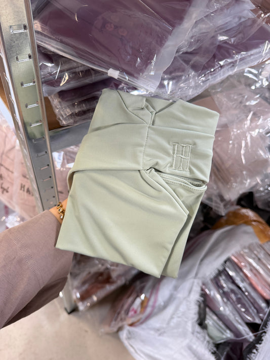 Cagoule Jersey Premium SIGNATURE – Vert pastel