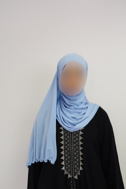 Jersey prenium luxe frisée - Skyblue