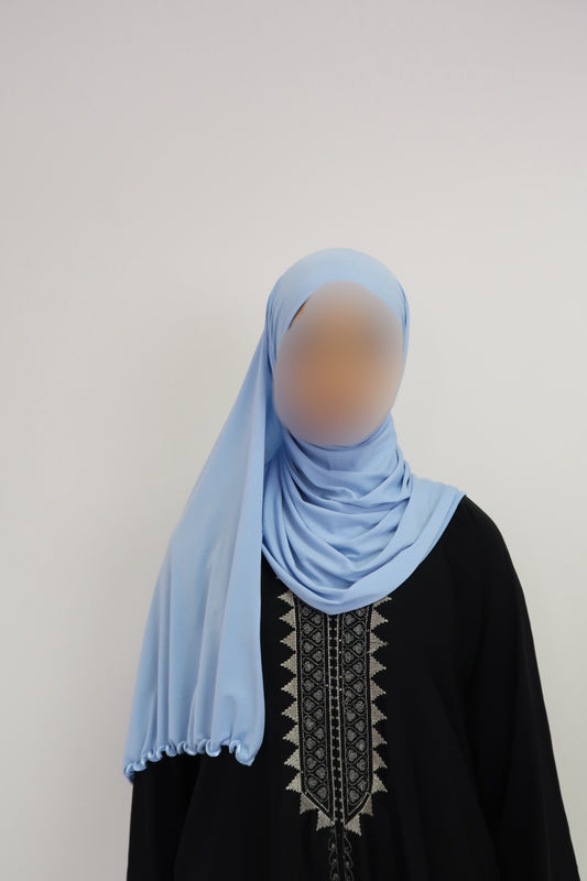 Jersey prenium luxe frisée - Skyblue