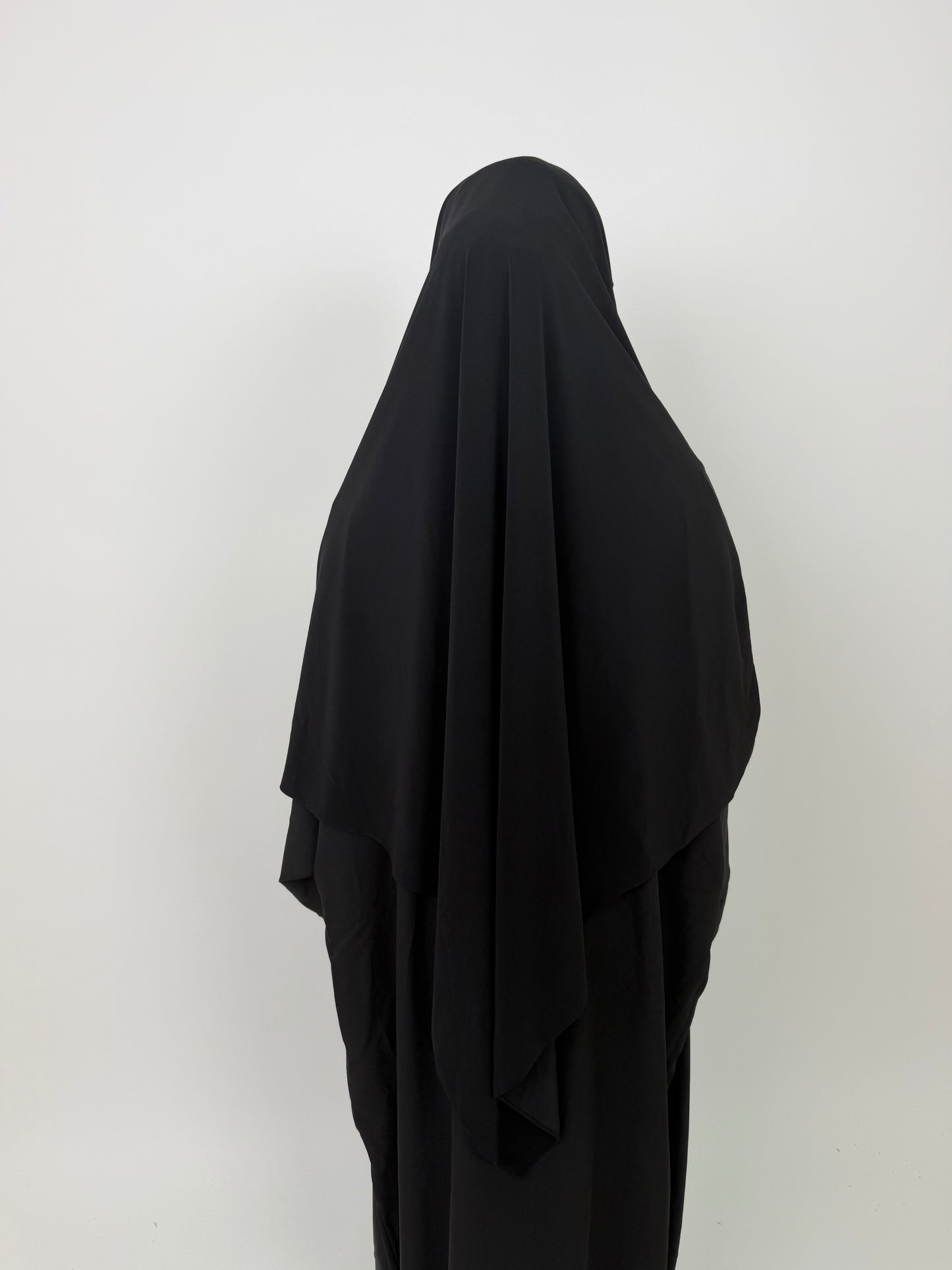Khimar Jersey Premium luxe - Noir