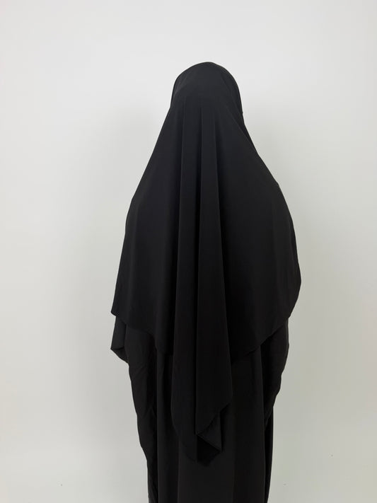 Khimar Jersey Premium luxe - Noir