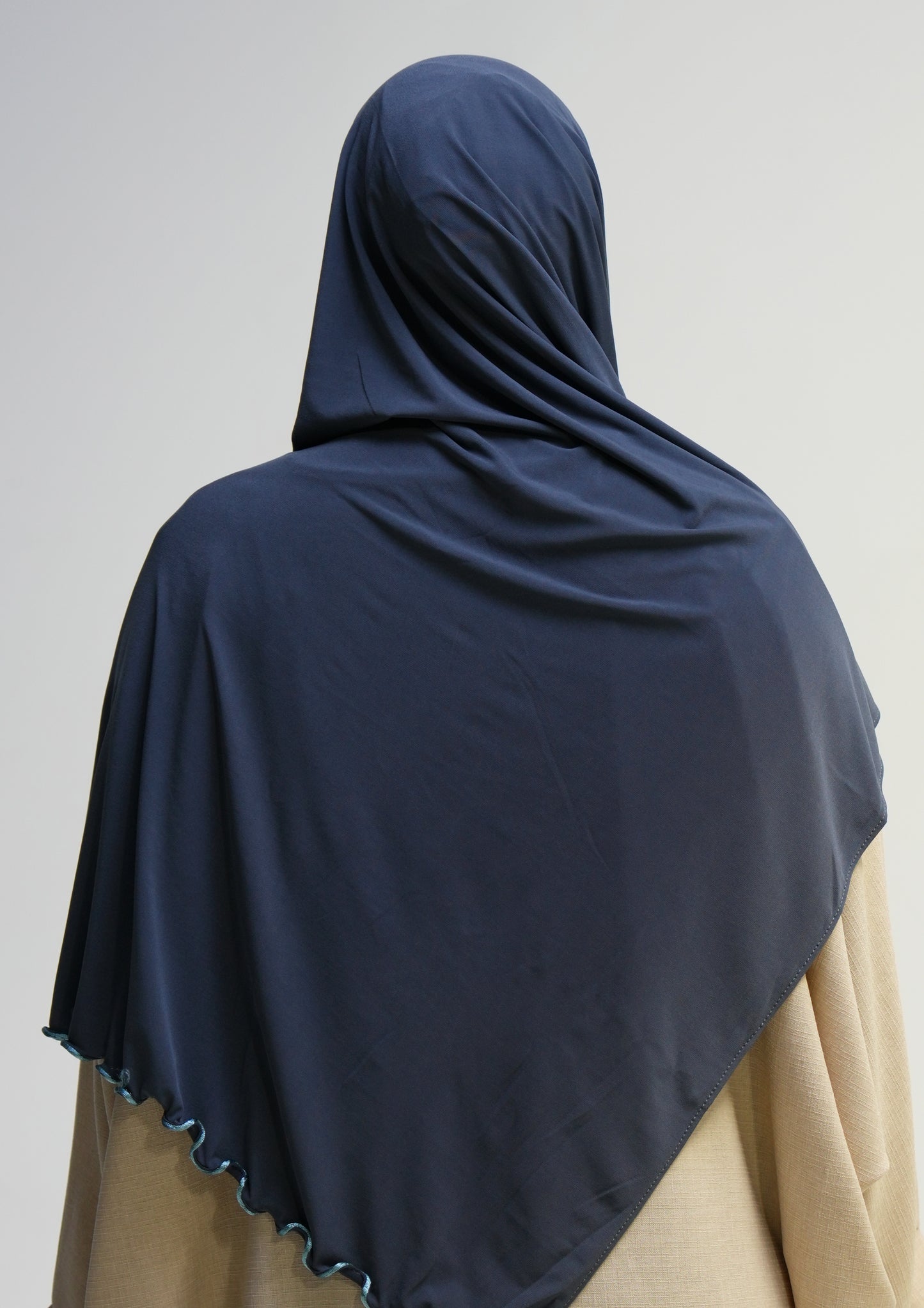 Jersey prenium luxe frisé - Gris bleuté