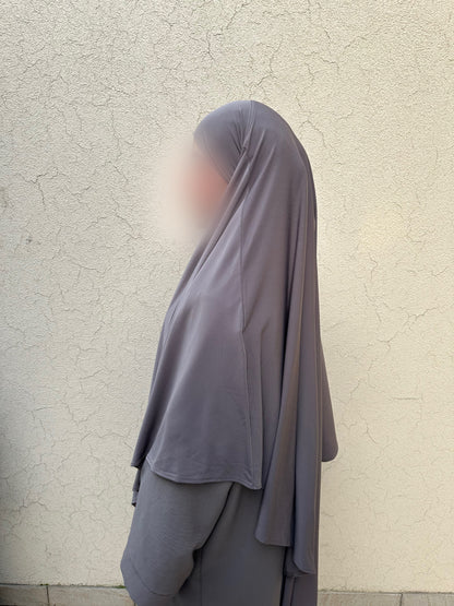 Khimar Jersey Premium luxe - Taupe