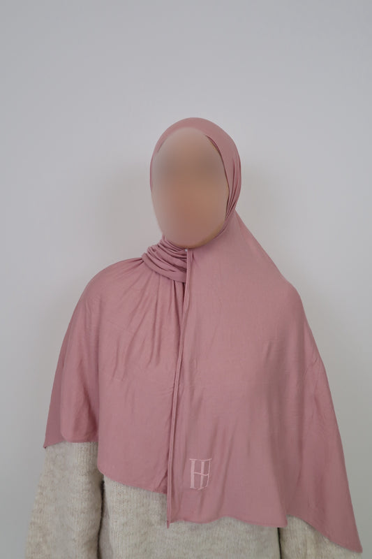 Jersey bamboo - rose poudré