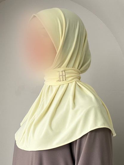 Cagoule Jersey Premium SIGNATURE – Jaune beurre