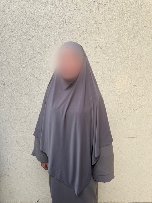 Khimar Jersey Premium luxe - Taupe