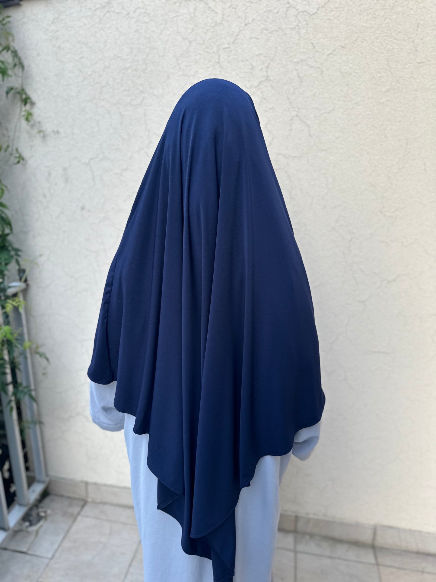 Khimar Jersey Premium luxe - Bleu marine