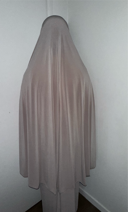 Robe de prière sans volant - Taupe