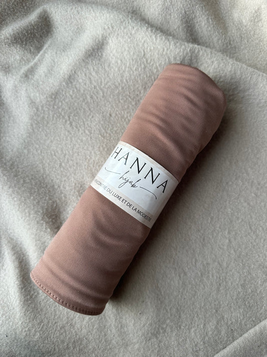 Jersey premium luxe à nouer ~ Rose marron