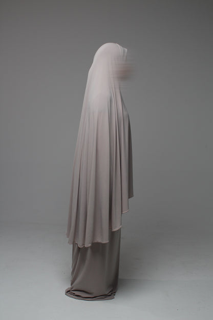 Robe de prière sans volant - Taupe