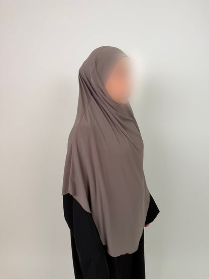 Khimar Jersey Premium luxe - Taupe
