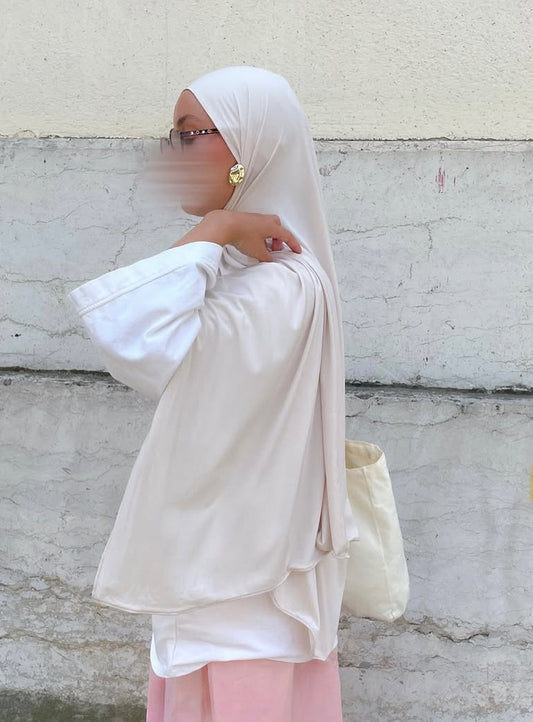 Jersey premium Luxe ~ Blanc cassé
