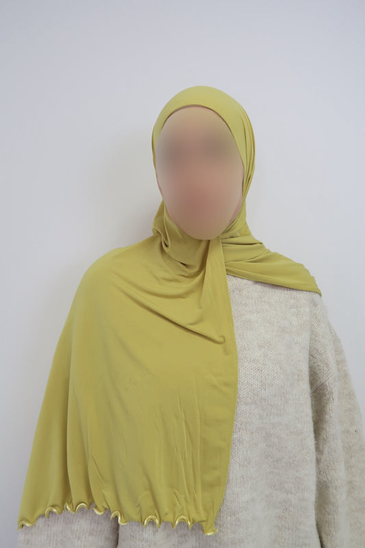 Jersey prenium luxe frisée - Anis