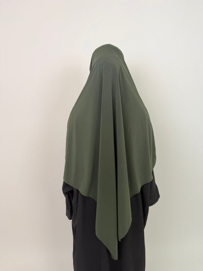 Khimar Jersey Premium luxe - Kaki