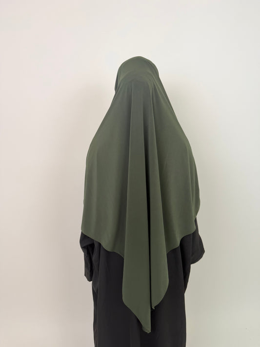 Khimar Jersey Premium luxe - Kaki