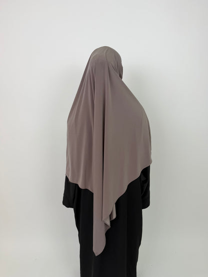 Khimar Jersey Premium luxe - Taupe