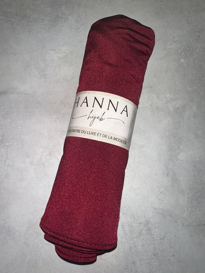 Jersey prenium satin - Bordeaux