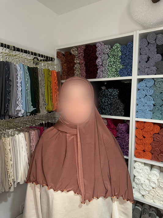 Jersey prenium luxe frisé satin - Sahara
