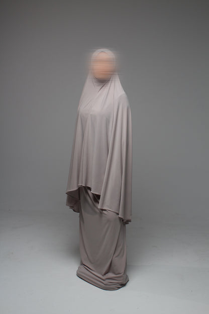 Robe de prière sans volant - Taupe