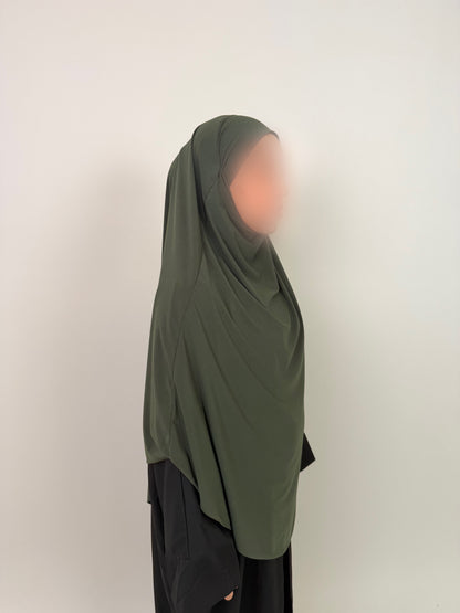 Khimar Jersey Premium luxe - Kaki