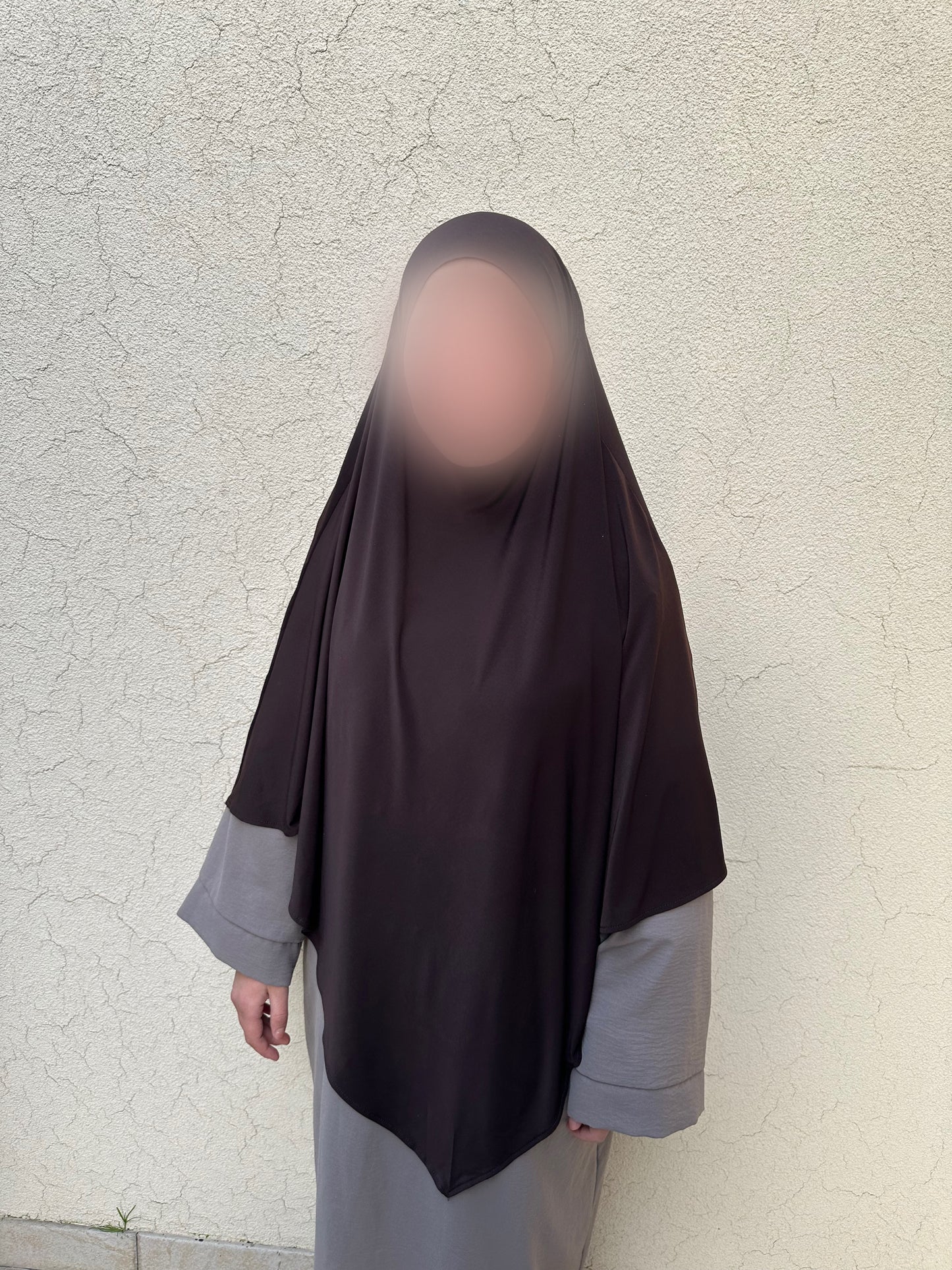 Khimar Jersey Premium luxe - Chocolat