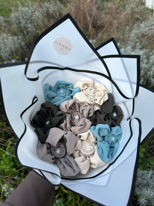 Bouquet de Quatre Hijabs - Sage Green